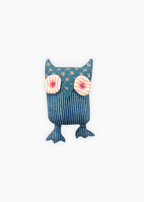 Upcycled Fabric Owl Toy